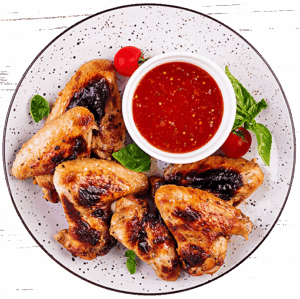 Baked Chicken Wings Asian Tomatoes
