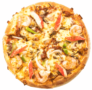 Pizza With Seafood Italian Foods